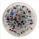 Mixed Color Flat  Glass Cabinet Knob